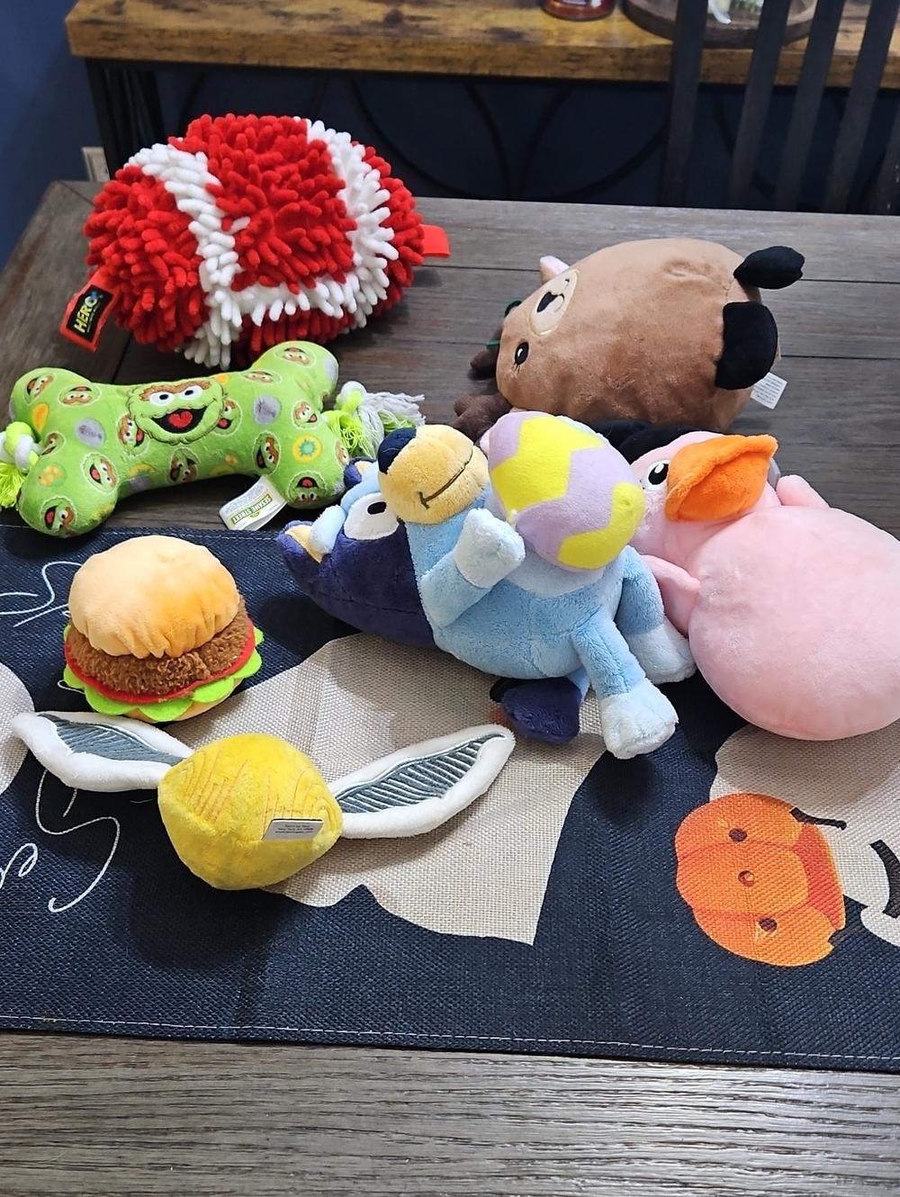 Dog Toy Bundle - Multicolor Soft Squeaky Play Set